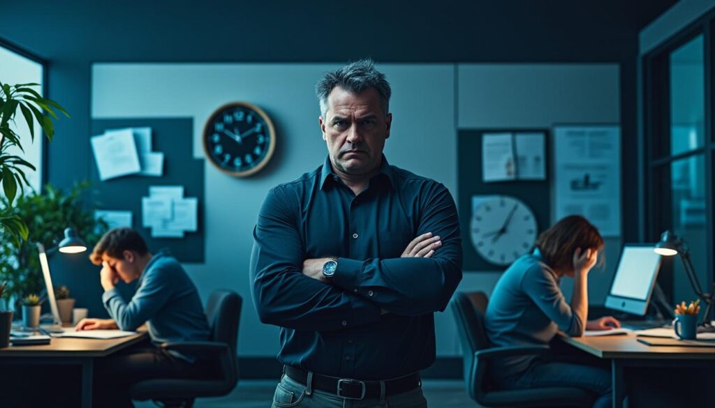 découvrez les 15 comportements typiques d'un manager toxique, comment les reconnaître et les solutions pour améliorer le climat de travail.