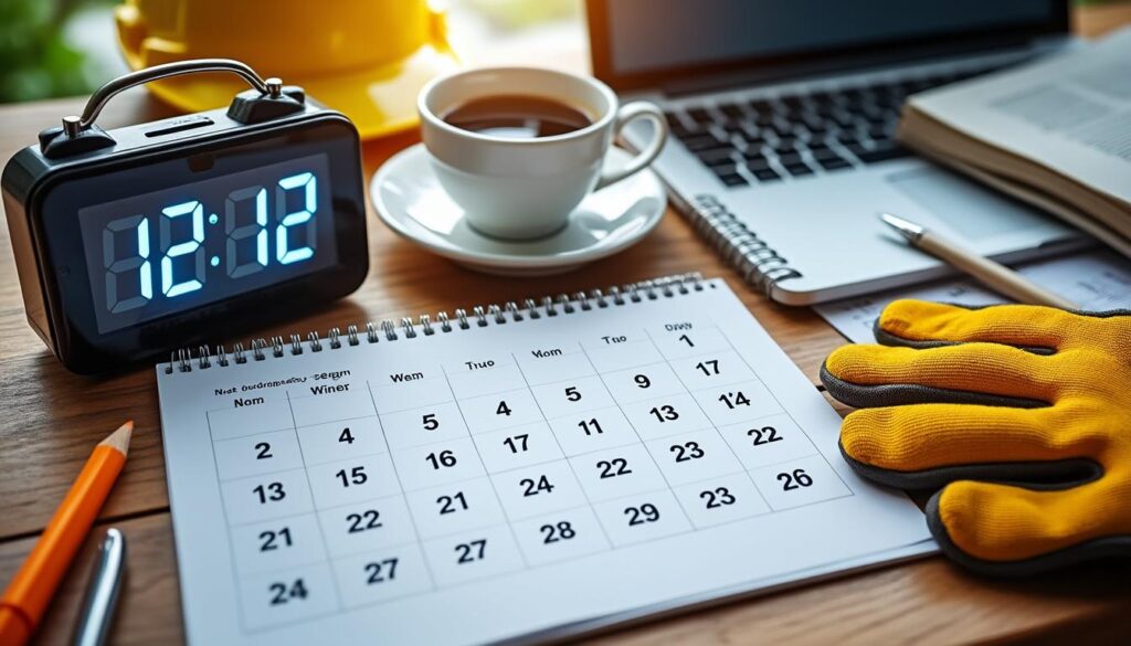 découvrez combien de jours par mois travailler en horaires de 12 heures pour atteindre un temps plein, et optimisez votre planning professionnel.